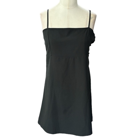 Free People Andy mini slip dress black size small button side - Picture 8 of 10
